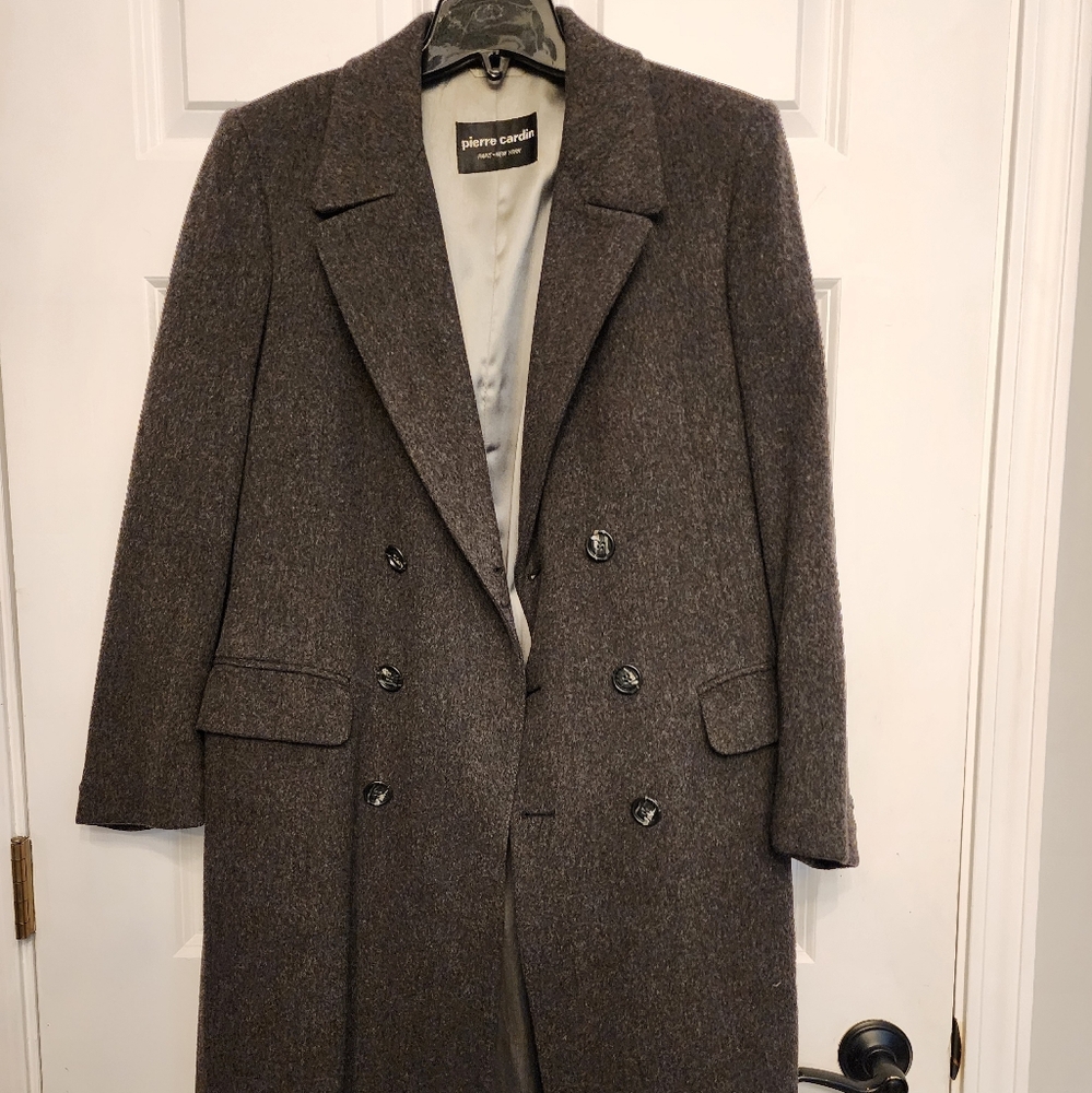 Vintage Mens PIERRE CARDIN 100%wool Top Coat